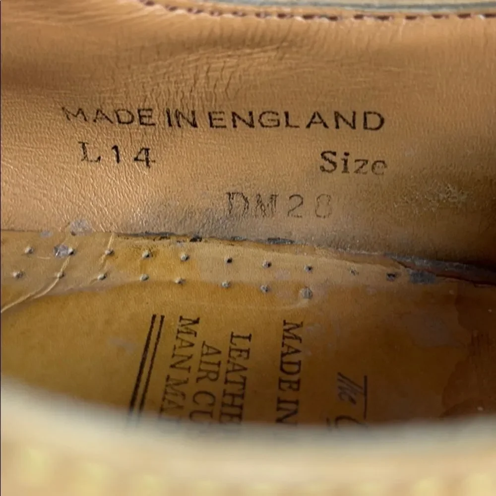 Dr. Martens VTG Tan Nubuck 4 Eye Oxfords‎ S…